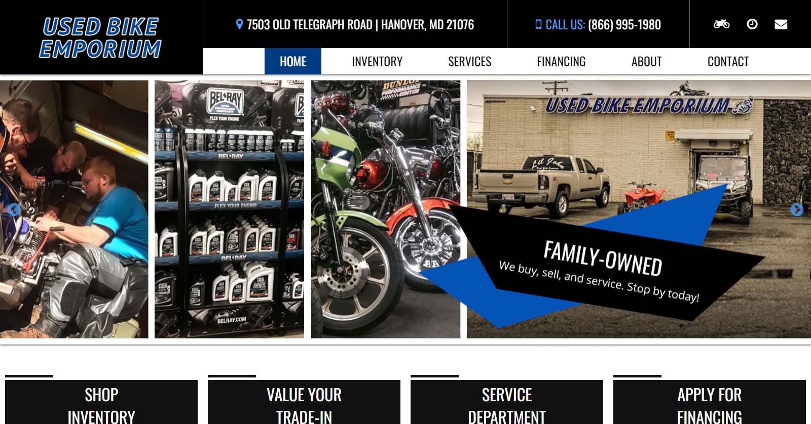 Used Bike Emporium Motorcycle Shop in Hanover MD Sales, Service, Parts